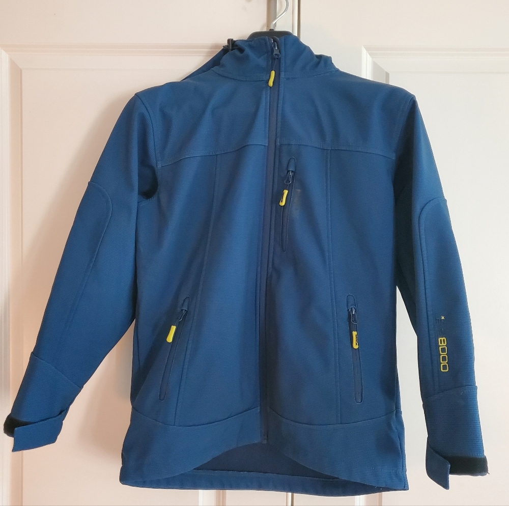 Nanok Kids Wind-resistant, Water-resistant Jacket in Deep Blue, Size 164/14